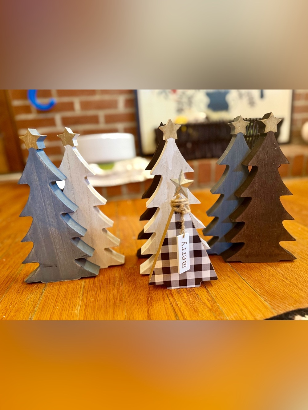 Decorative Wooden Christmas Trees
